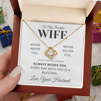 Load image into Gallery viewer, Gift For Wife - Every Day a Blessing - Infinity Knot Necklace
