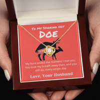 Load image into Gallery viewer, Gift For Your Smokin Hot Doe-Hunt Ended- Love Knot Knecklace
