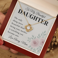 Load image into Gallery viewer, Gift For Daughter -Watching You Become One - Infinity Knot Necklace
