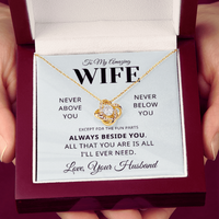 Load image into Gallery viewer, Gift For Wife - All you are - Love Knot Necklace

