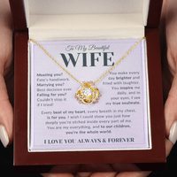 Load image into Gallery viewer, Gift For Wife - You&#39;re Their Whole World - Infinity Knot Necklace
