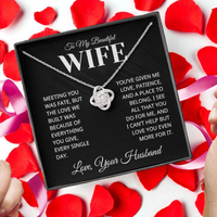 Load image into Gallery viewer, Gift-For Wife - Love You Even More - Infinity Knot Necklace V0004
