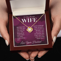 Load image into Gallery viewer, Gift For Wife - Love You Even More - Infinity Knot Necklace
