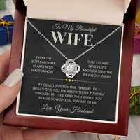 Load image into Gallery viewer, Gift For Wife "Could Never Love Another" Infintiy Knot Necklace
