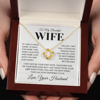 Load image into Gallery viewer, Gift For Wife - If I Had a Magic Genie - Infinity Knot Necklace
