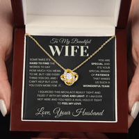 Load image into Gallery viewer, Gift For Wife - I See Everything - Infinity Knot Necklace
