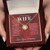 Load image into Gallery viewer, Gift For Wife - Love You More For it - Infinity Knot Necklace RH1
