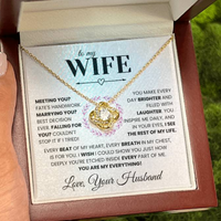 Load image into Gallery viewer, Every Beat of My Heart-Love Knot Necklace
