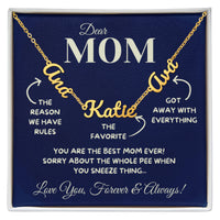 Load image into Gallery viewer, The Sibling Necklace — Funny Mother's Day Gift for Mom
