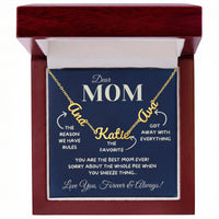 Load image into Gallery viewer, The Sibling Necklace — Funny Mother's Day Gift for Mom
