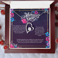 Load image into Gallery viewer, For My Mom- Appreciate the Sacrifices- Forever Love Necklace
