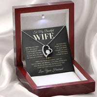 Load image into Gallery viewer, Gift For Wife "Every Day With You is a Blessing" Heart Necklace
