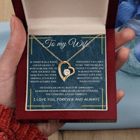 Load image into Gallery viewer, To My Wife- I Love you Forever and Always- Forever Love Heart Necklace
