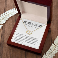 Load image into Gallery viewer, For Sister- Hearts in Unity-Everlasting Love Necklace (NB)
