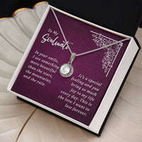 Load image into Gallery viewer, To My Soulmate - Joy To My Life - Eternal Hope Necklace

