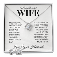 Load image into Gallery viewer, Gift For Wife - Love you Even More For It - Infinity Knot and Earing Bundle
