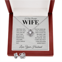 Load image into Gallery viewer, Gift For Wife - Love you Even More For It - Infinity Knot and Earing Bundle
