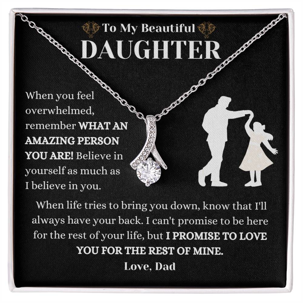 To My Amazing Daughter-Alluring Beauty Necklace