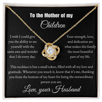 Load image into Gallery viewer, For My Wife- Awe and Wonder-Love Knot Necklace (Yellow &amp; White Gold Variants)
