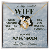Load image into Gallery viewer, Gift For Wife &quot; You Are My Penguin&quot; Infinity Knot Necklace
