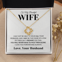 Load image into Gallery viewer, Gift For Wife - Never Alone - Infinity Knot Necklace
