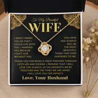 Load image into Gallery viewer, Gift For Wife - Love You For Infinity - Infinty Knot Necklace
