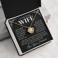 Load image into Gallery viewer, Gift for Your Wife - Every Beat of My Heart and Every Breath in my Chest- Infinity Knot Necklace
