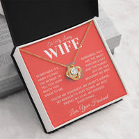 Load image into Gallery viewer, Gift For Wife - My Hearts Keeper (red) - Infinity Knot Necklace
