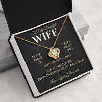 Load image into Gallery viewer, Gift For Wife "Always Beside You" Infinity Knot Necklace
