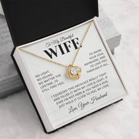 Load image into Gallery viewer, Gift For Wife - No Light No Sound - Love Knot Necklace

