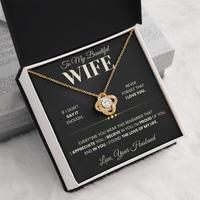 Load image into Gallery viewer, Gift For Wife &quot; Never Forget That I Love You&quot; Infinity Knot Necklace
