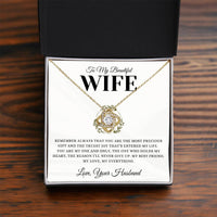 Load image into Gallery viewer, Gift for Wife - You are my one and only - Love Knot Necklace
