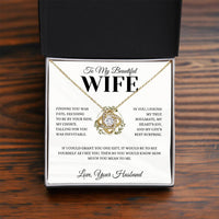 Load image into Gallery viewer, Gift For Wife - Falling for you was Inevitable - Love Knot Necklace
