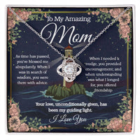 Load image into Gallery viewer, For My Mom - My Guiding Light - Love Knot Necklace
