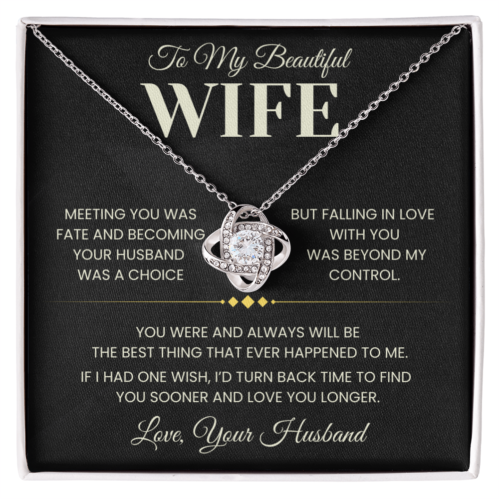 Meeting You Was Fate - Infinity Knot Necklace