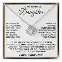 Load image into Gallery viewer, Gift For Daughter- Stronger than you seem - Unfinity Knot Necklace
