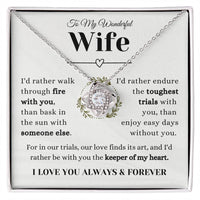 Load image into Gallery viewer, Keeper of My Heart Necklace-Love Knot Necklace
