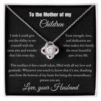 Load image into Gallery viewer, For My Wife- Awe and Wonder-Love Knot Necklace (Yellow &amp; White Gold Variants)
