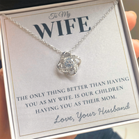 Load image into Gallery viewer, Gift For Wife - Only Thing Better - Infinity Knot Necklace
