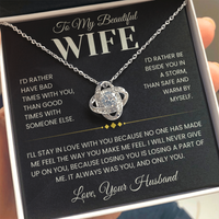 Load image into Gallery viewer, Gift For Wife "It was Always You" Infinity Knot Necklace
