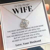 Load image into Gallery viewer, Gift For Wife - Share my Life With You - Infinity Knot Necklace
