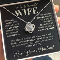 Load image into Gallery viewer, Gift For Wife - Wonderful Team - Infinity Knot Necklace
