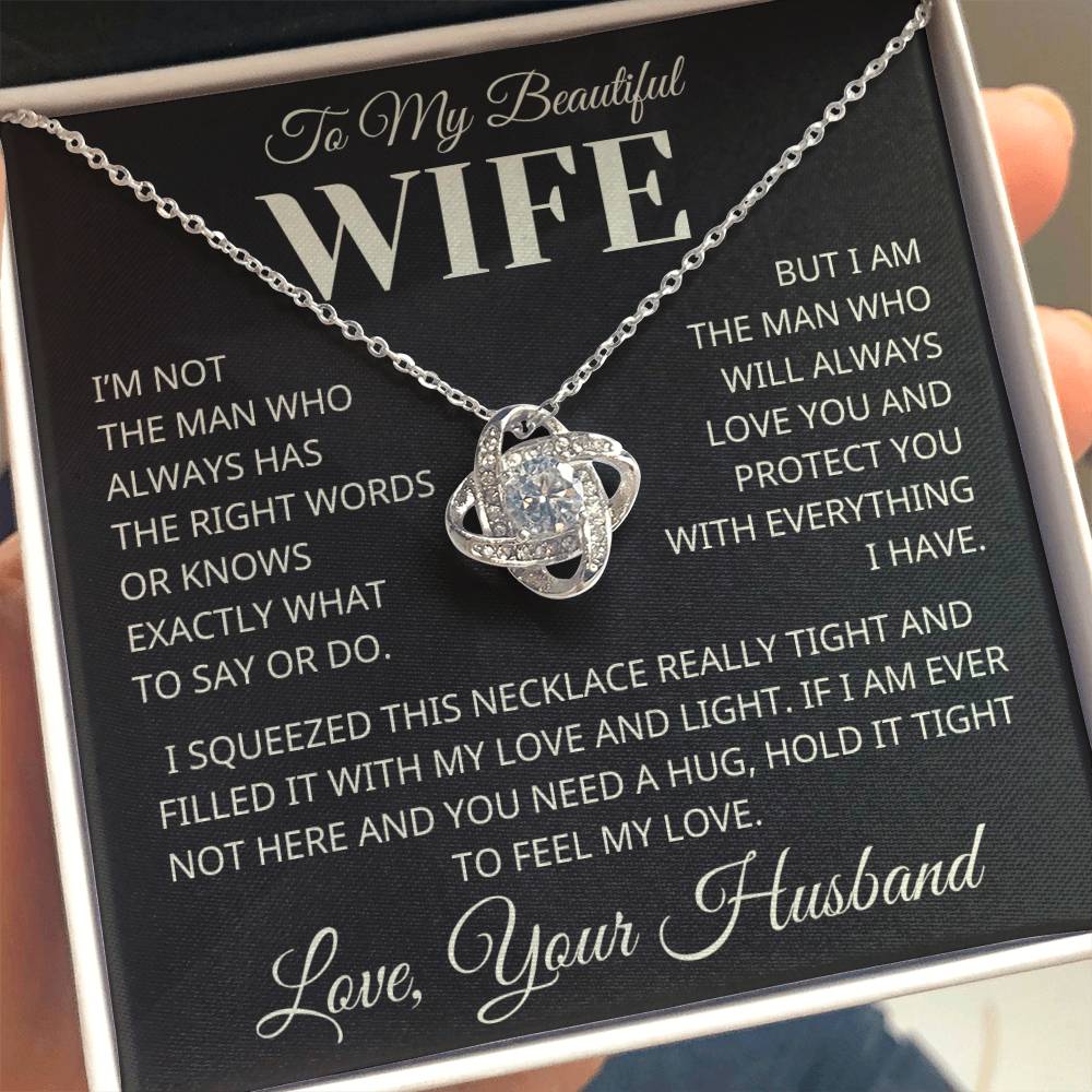 Gift For Wife - Always Protect You - Infintiy Knot Necklace