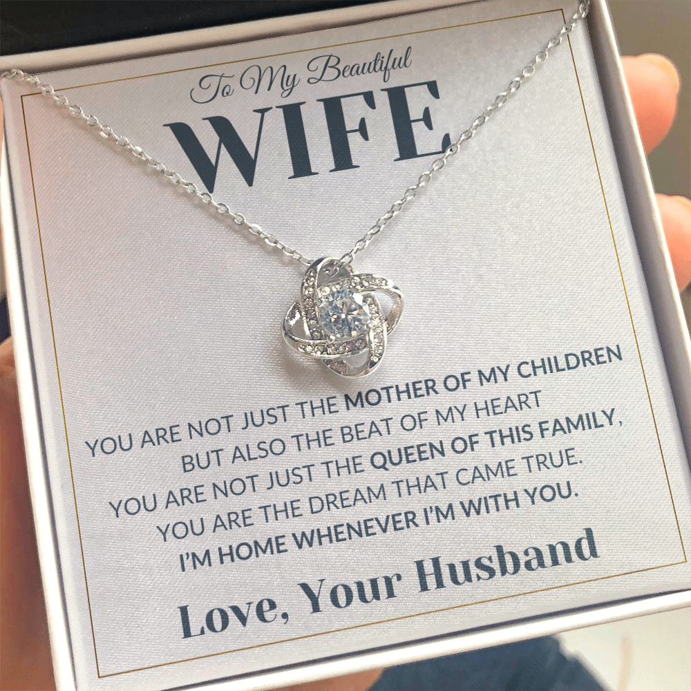 Gift For Wife - Dream That Came True - Infinity Knot Necklace