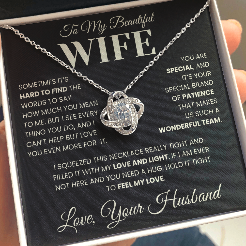 Gift For Wife - I See Everything - Infinity Knot Necklace