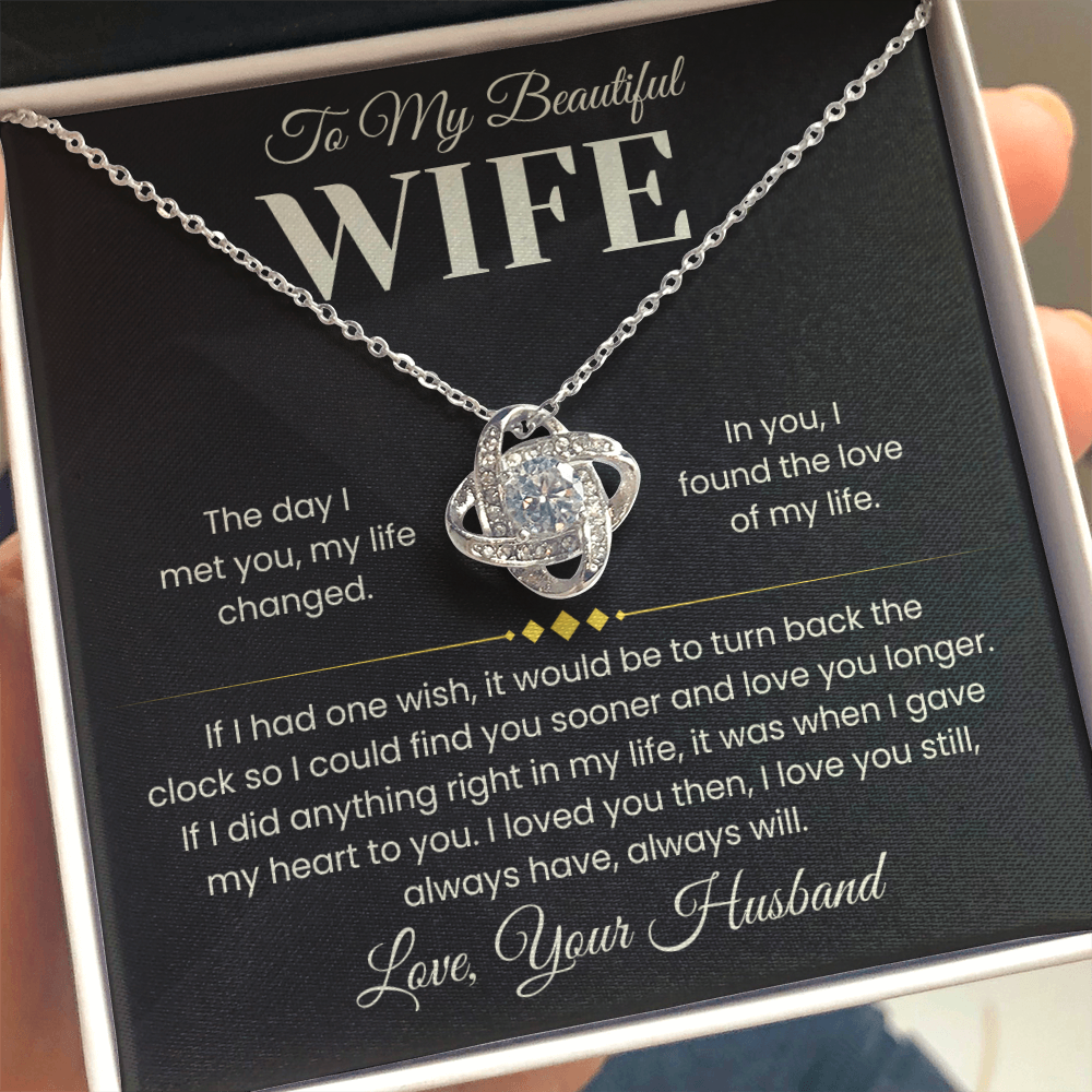 My Life Changed - Infinity Knot Necklace