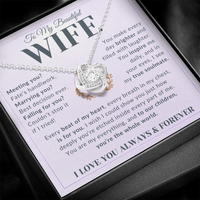 Load image into Gallery viewer, Gift For Wife - You&#39;re Their Whole World - Infinity Knot Necklace
