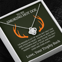 Load image into Gallery viewer, Gift For Wife - The Doe That Stole My Heart - Infinity Knot Necklace
