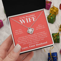 Load image into Gallery viewer, Gift For Wife - Promise to be your last - Love Knot Necklace
