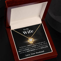 Load image into Gallery viewer, To My Wife-Your Flawed Best Friend-Love Knot Necklace
